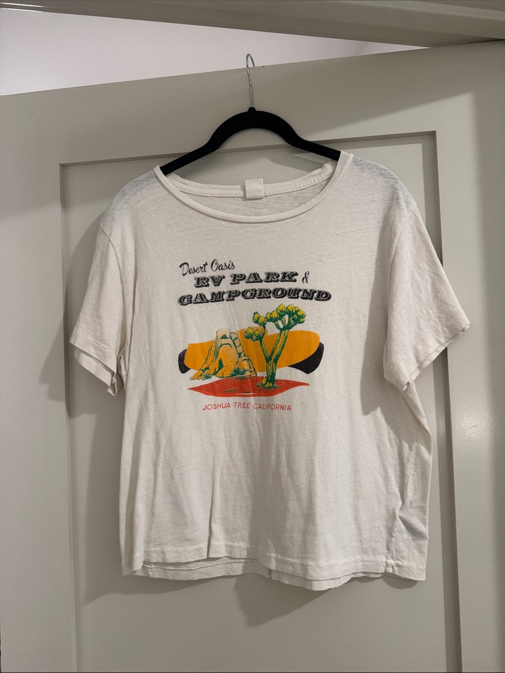 Re/Done White Kids' Desert RV Park & Campground Graphic Tee